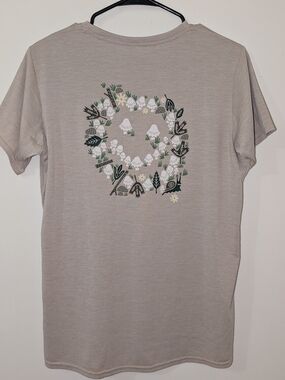 Women's Large Patagonia Shirt Root & Grow Together Excellent Condition Earthy